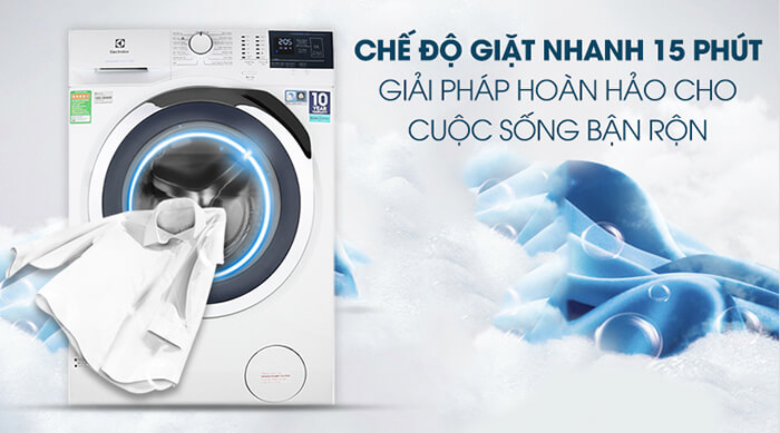 Máy giặt Electrolux 10 kg lồng ngang EWF1024BDWA giặt nhanh