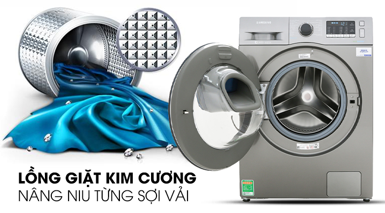 Máy giặt Samsung Addwash Inverter 10 kg WW10K54E0UX/SV bảo vệ quần áo