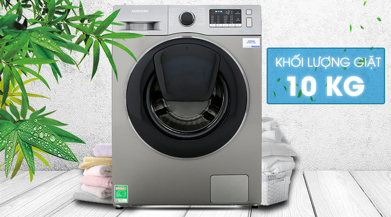 Máy giặt Samsung Addwash Inverter 10 kg WW10K54E0UX/SV khối lượng giặt lớn