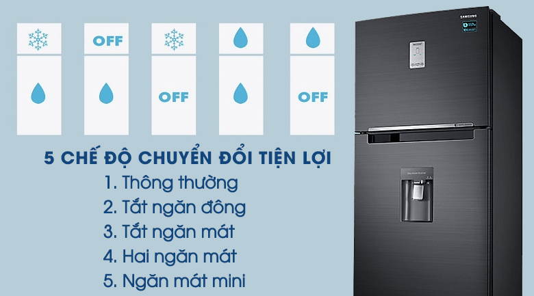 Tủ lạnh Samsung Inverter 451 lít RT46K6885BS/SV tiện lợi