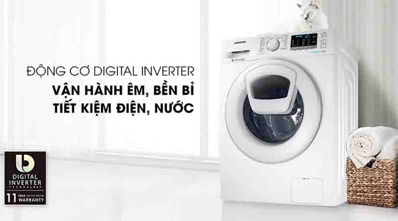 Máy giặt Samsung Addwash Inverter 10 kg WW10K44G0YW/SV êm ái