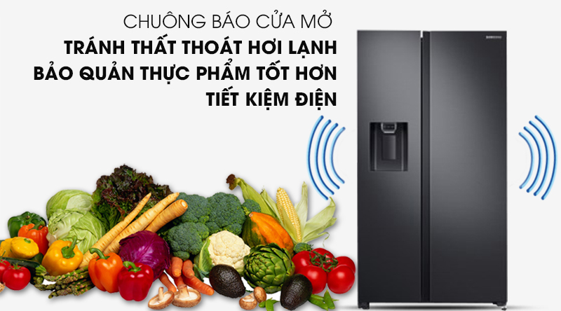 Tủ lạnh Samsung 617 lít Side by Side Inverter RS64R5301B4/SV