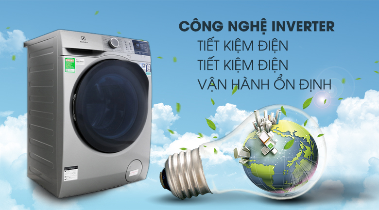 Máy giặt Electrolux 8 Kg lồng ngang Inverter EWF8024ADSA 