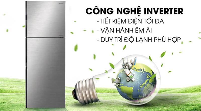 Tủ lạnh Hitachi 203 Lít 2 cánh Inverter H200PGV7