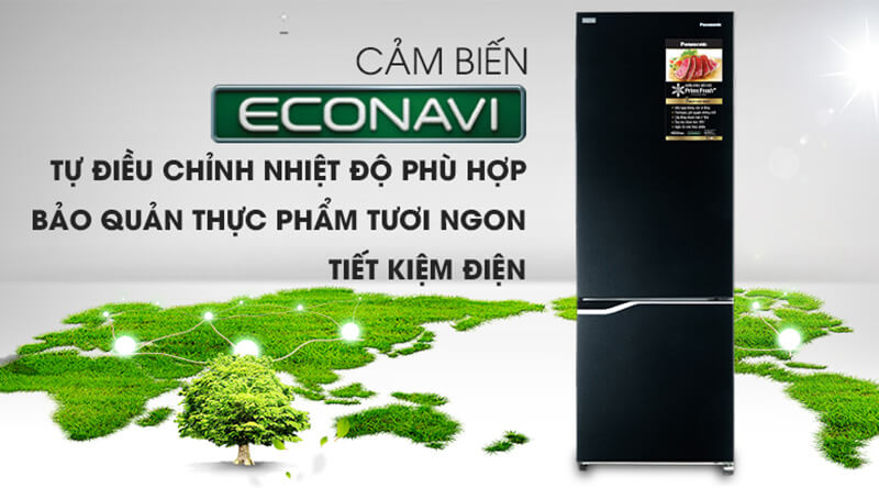 Tủ lạnh Panasonic Inverter 322 lít NR-BV360GKVN cảm biến