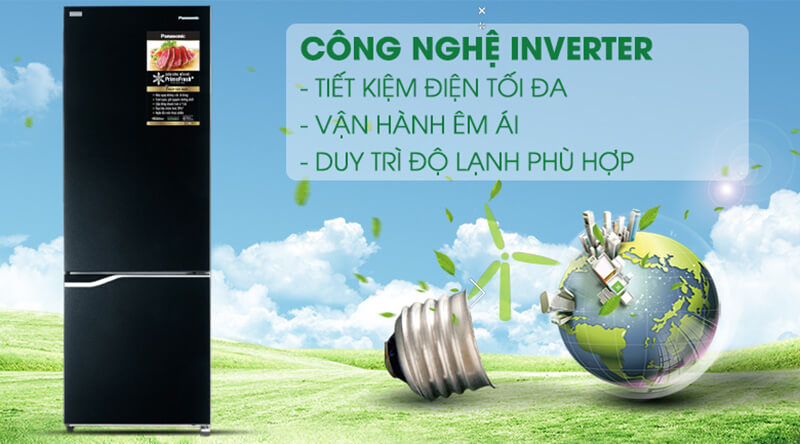 Tủ lạnh Panasonic Inverter 322 lít NR-BV360GKVN inverter