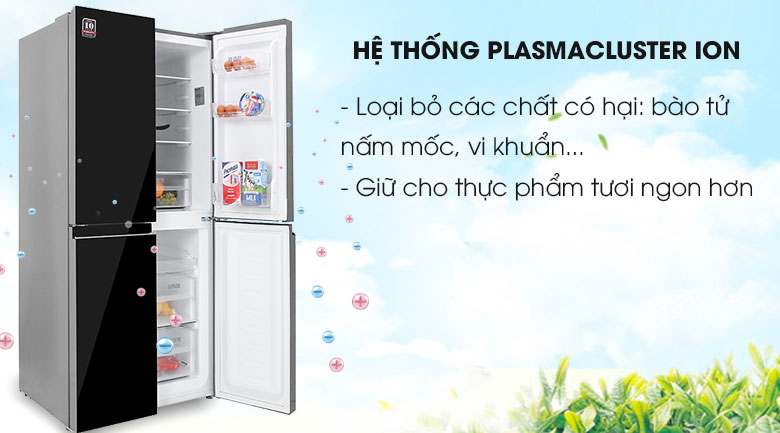 Tủ lạnh Sharp Inverter 401 lít SJ-FXP480VG-BK - Công Nghệ PlasmaCluster
