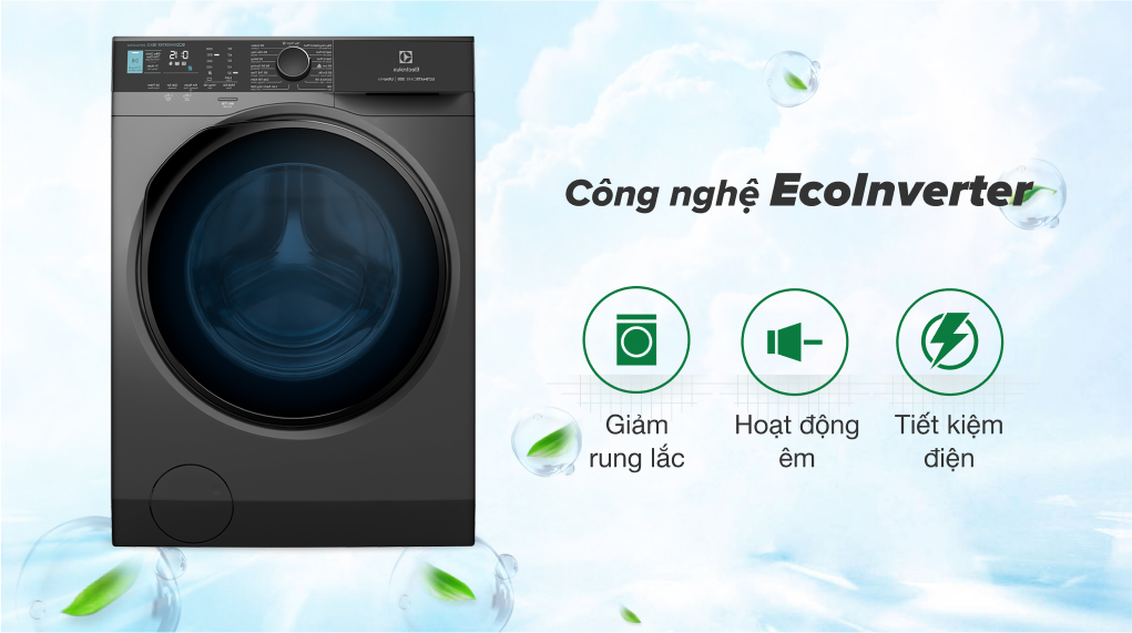 Máy giặt Electrolux Inverter 10 kg EWF1042R7SB - Công nghệ Eco nverter