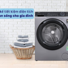 Máy giặt Aqua Inverter 9.0 KG AQD-A900F S - Thiết kế mỏng tiết kiệm diện tích