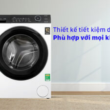 Máy giặt Aqua Inverter 9.0 KG AQD-A900F W - Thiết kế mỏng tiết kiệm diện tích