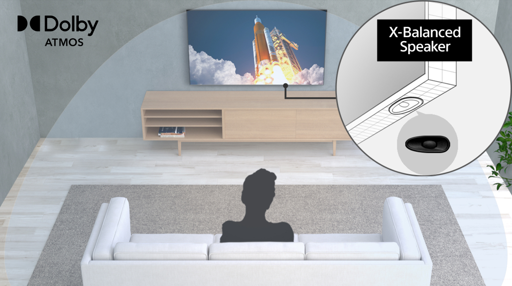 Google Tivi Sony 4K 65 inch KD - 65X85K - Công nghệ âm thanh Dolby Atmos