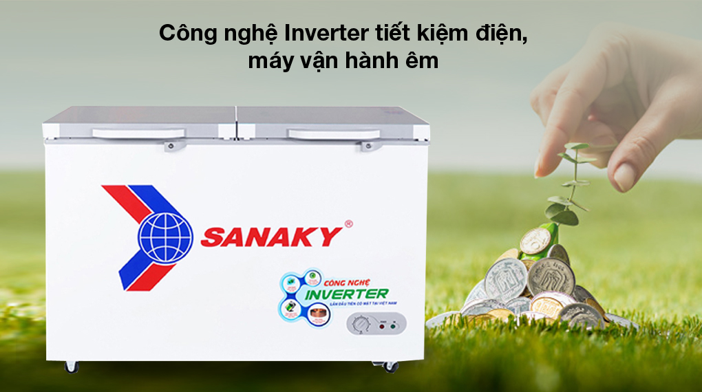 Inverter - Tủ đông Sanaky Inverter 305 lít TD.VH4099A4K