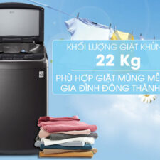 Khối lượng giặt 22 Kg - Máy giặt LG Inverter 22 kg TH2722SSAK