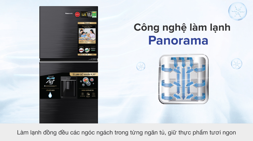 Tủ lạnh Panasonic Inverter 366 lít NR-TL381GVKV - Công nghệ làm lạnh + Công nghệ bảo quản thực phẩm