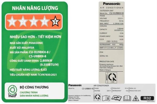 Điều hòa Panasonic 9.000BTU 1 chiều inverter U9BKH-8 - Hình ảnh 10