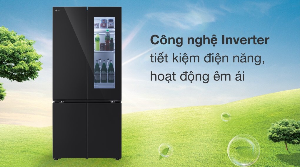 Tủ lạnh LG Inverter 617 lít Multi Door InstaView LFB61BLGAI - Công nghệ tiết kiệm điện