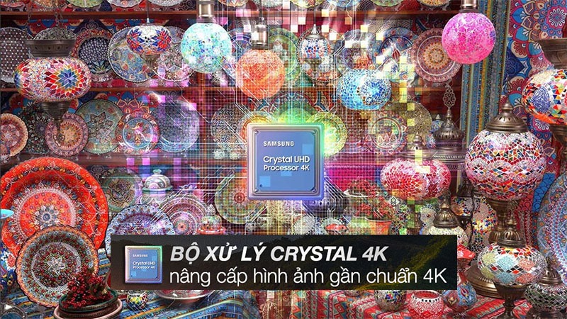 Độ phân giải 4K và bộ xử lý Crystal 4K cho từng chi tiết chân thực, chuẩn xác