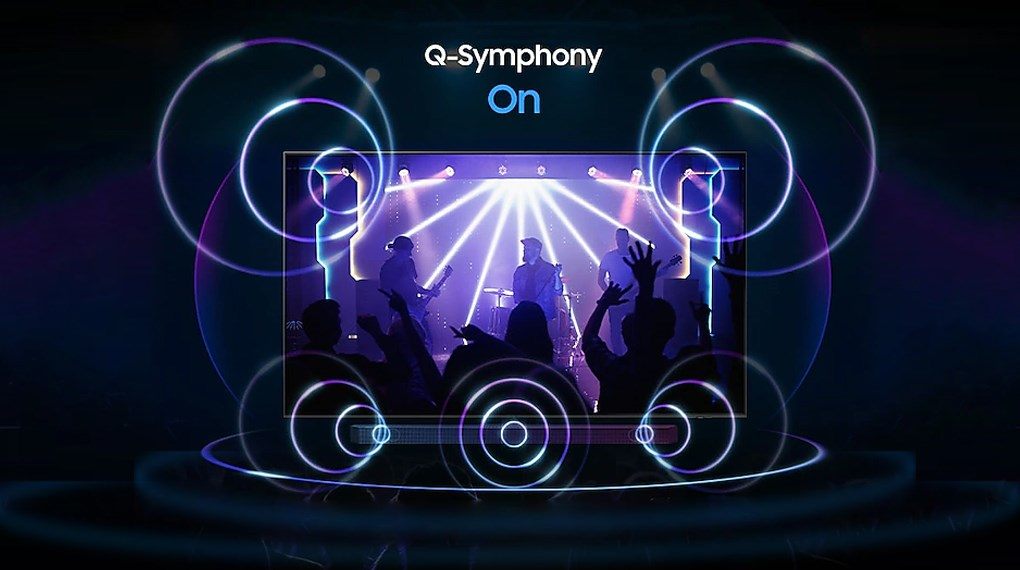  Công nghệ OTS Lite, Q-Symphony, Adaptive Sound đắm chìm trong thanh âm sống động