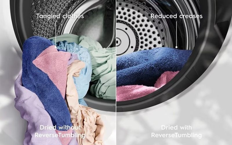  Công nghệ VapourRefresh phục hồi quần áo nhanh chóng, là phẳng các nếp nhăn