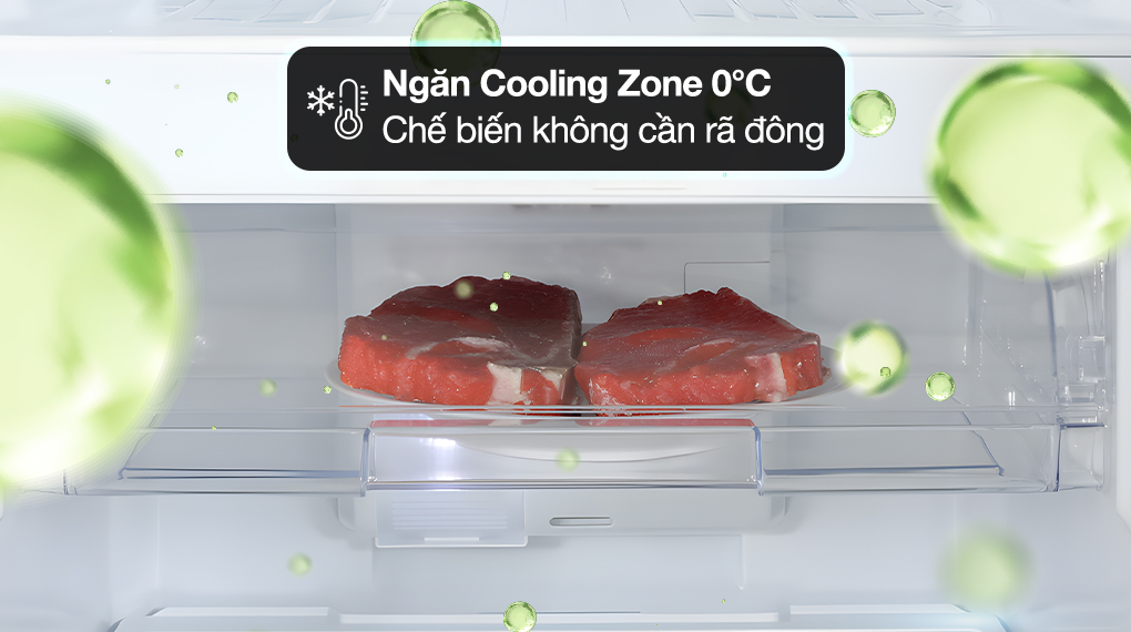 Tủ lạnh Toshiba Inverter 180 lít GR-RT234WE-PMV(52) - Ngăn Cooling Zone Tủ lạnh Toshiba Inverter 180 lít GR-RT234WE-PMV(52) - Ngăn Cooling Zone