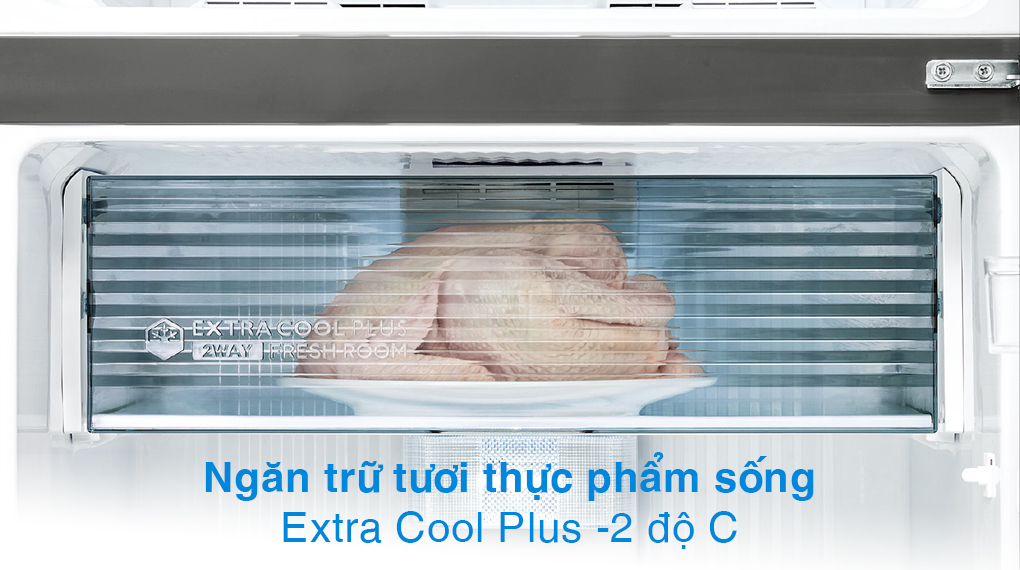 Tủ lạnh Sharp Inverter 360 lít SJ-XP382AE-DS - Ngăn đông mềm Tủ lạnh Sharp Inverter 360 lít SJ-XP382AE-DS - Ngăn đông mềm