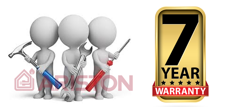 Bình nóng lạnh Ariston bảo hành 7 năm tại nhà