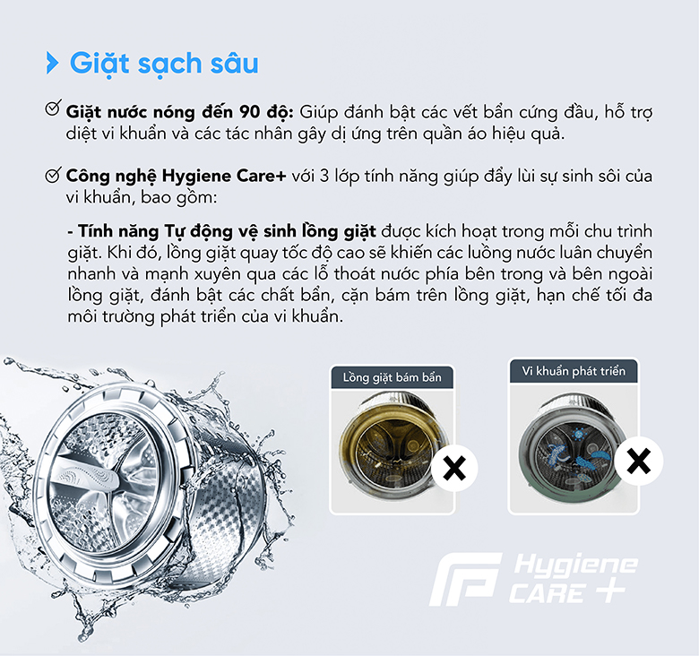 Máy giặt Funiki Inverter 12.5kg HWM F8125ADG lồng ngang - Đánh bay mọi vết bẩn cứng đầu