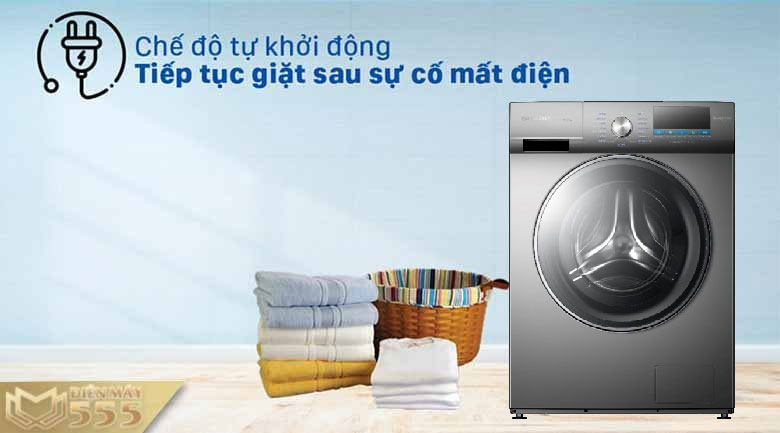 Máy giặt Sharp 9kg ES-FM90CB-DG lồng ngang - Tính năng thông minh, an toàn