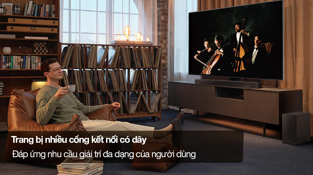 Bộ loa thanh Samsung HW-Q600C/XV 360W - Trang bị nhiều cổng kết nối có dây hỗ trợ ghép nối các thiết bị ngoại vi đáp ứng nhu cầu giải trí đa dạng cho người dùng Bộ loa thanh Samsung HW-Q600C/XV 360W - Trang bị nhiều cổng kết nối có dây hỗ trợ ghép nối các thiết bị ngoại vi đáp ứng nhu cầu giải trí đa dạng cho người dùng