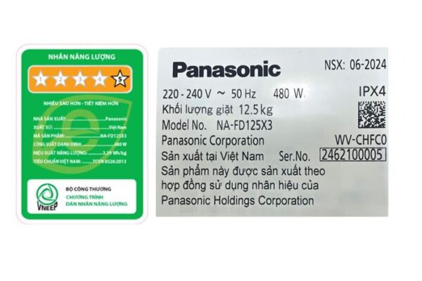 Máy giặt Panasonic Inverter 11.5 Kg NA-FD115V3BV Mẫu mới - Hình ảnh 4