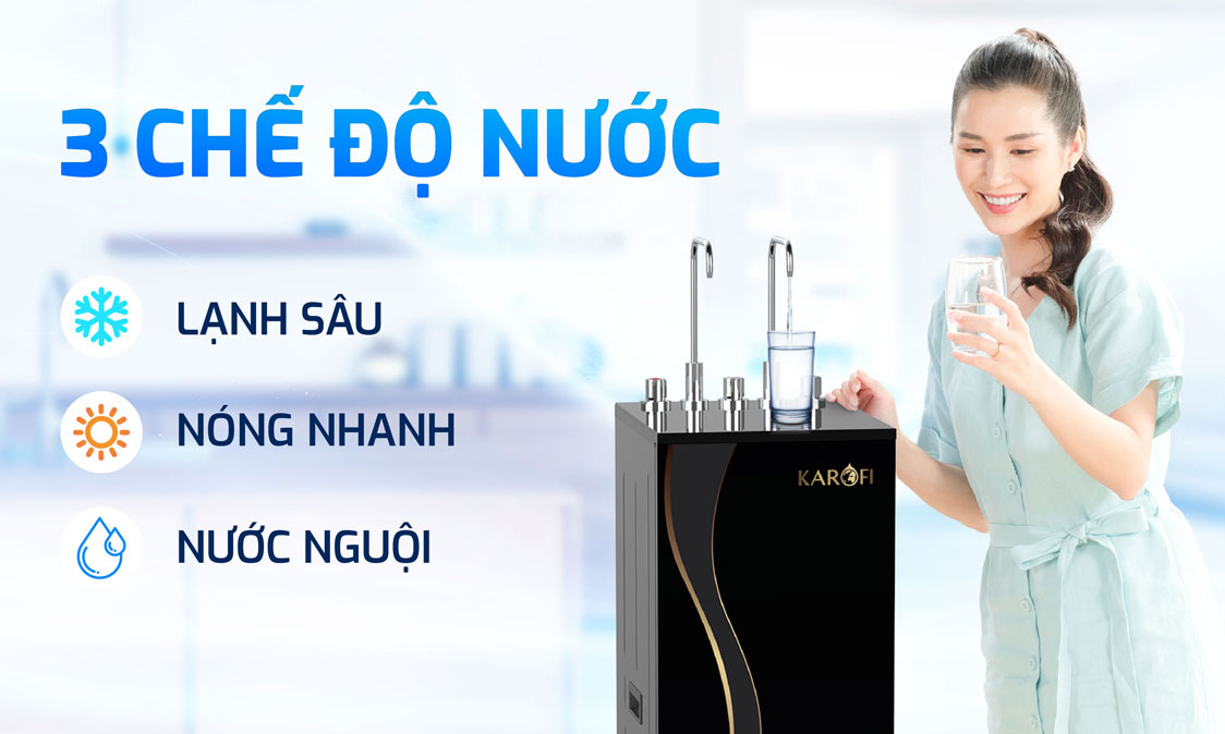 Máy lọc nước có 3 chế độ nước Máy lọc nước