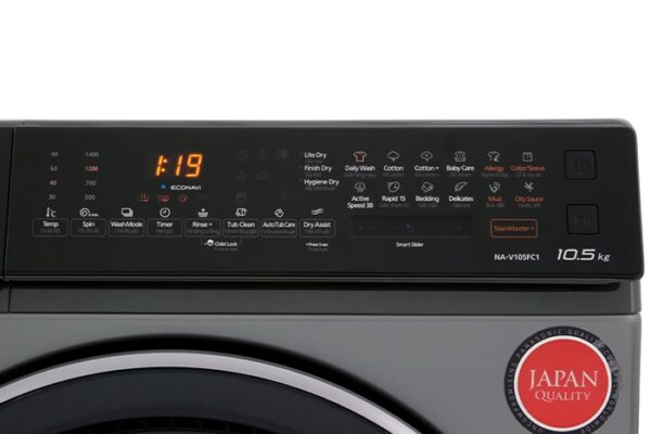 Máy giặt Panasonic Inverter giặt 10.5 kg - sấy tiện ích 2 kg NA-V105FC1LV - Hình ảnh 5
