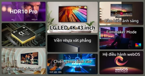 Smart Tivi LG 4K 43 inch 43UT801C0SB - Hình ảnh 2