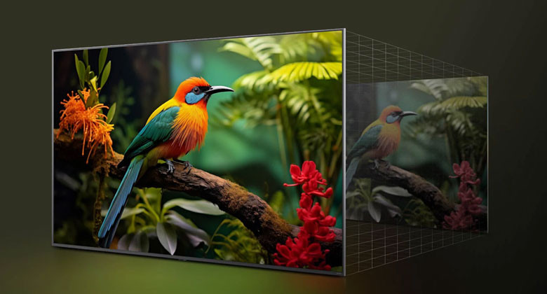 50UA7350PSB - 4K Super Upscaling nâng tầm từng khung hình, sống động như thật