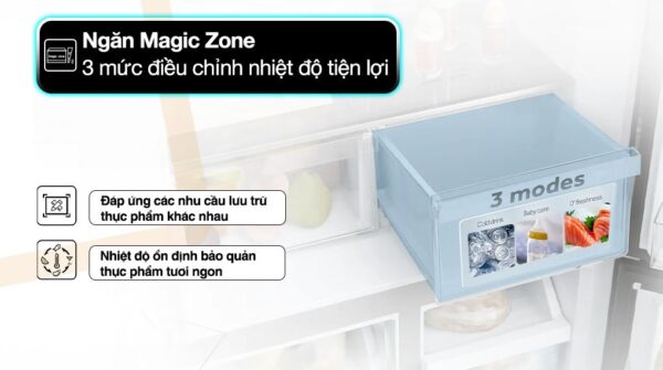 Tủ lạnh Aqua Inverter 469 lít Multi Door AQR-M536XA(GB) - Ảnh 12