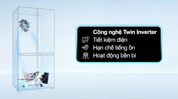 Tủ lạnh Aqua Inverter 469 lít Multi Door AQR-M536XA(GB) - Ảnh 16