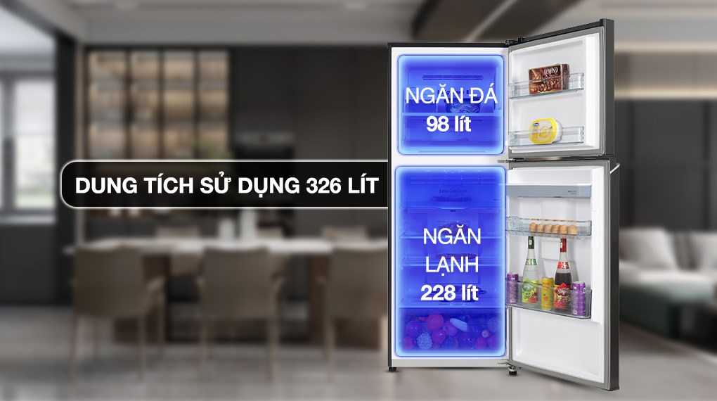 Tủ lạnh Panasonic Inverter 326 lít NR-TL351GVKV - Ảnh 3