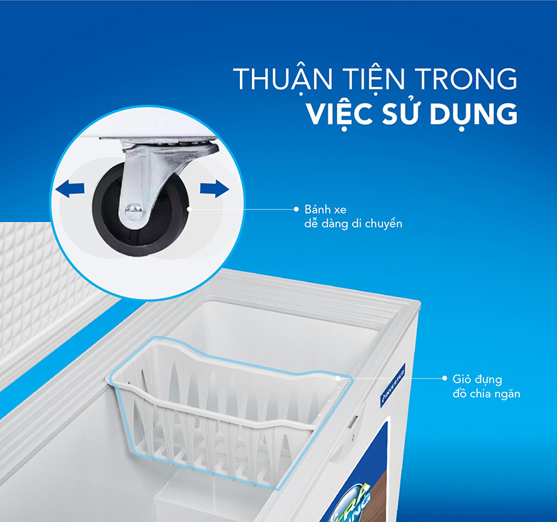 Tủ đông Hòa Phát HPF BD8245 nhiều tiện ích