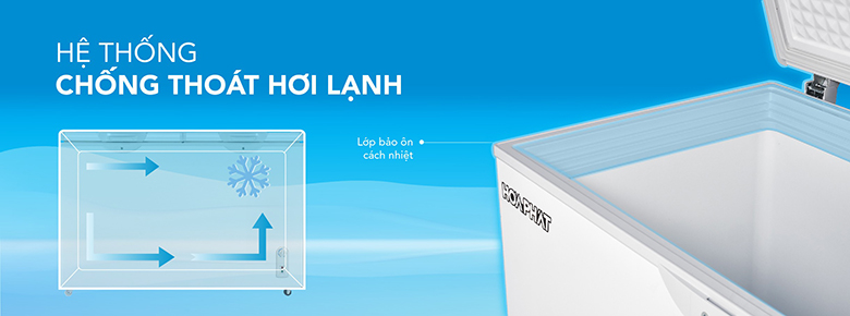 Tủ đông Hòa Phát 245 lít HPF BD8245 lớp bảo ôn dày