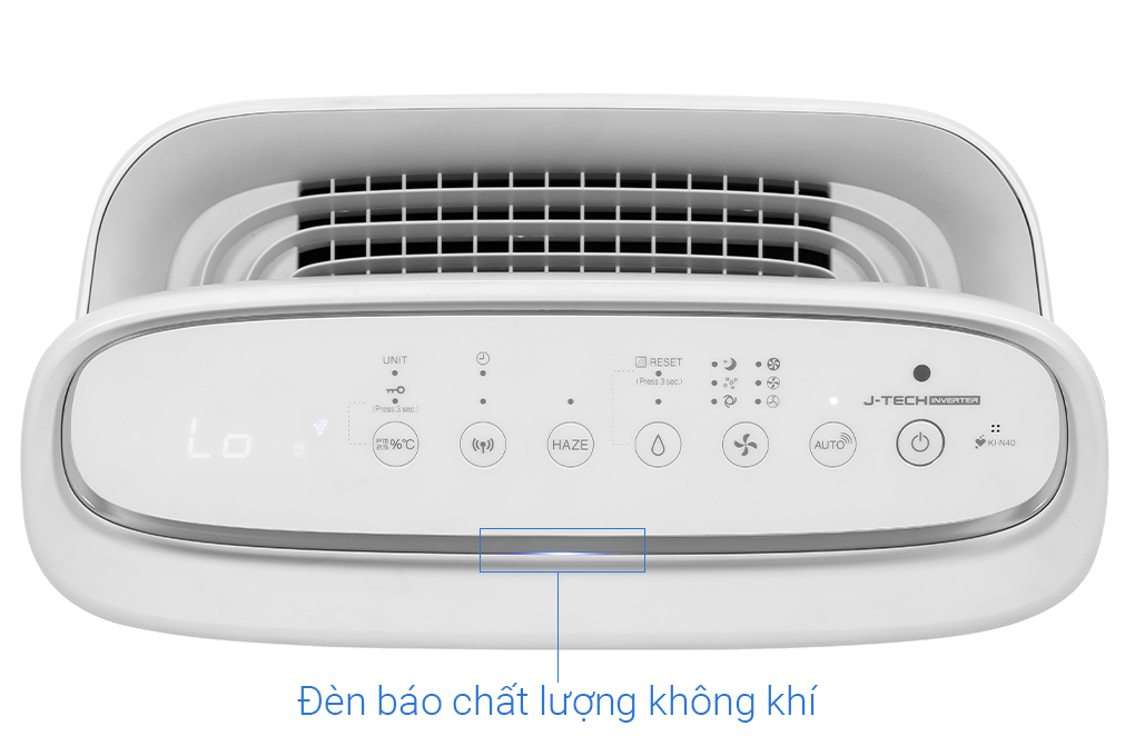 Máy lọc không khí Sharp KI-N40V-W 29W - Đèn báo chất lượng không khí Máy lọc không khí Sharp KI-N40V-W 29W - Đèn báo chất lượng không khí