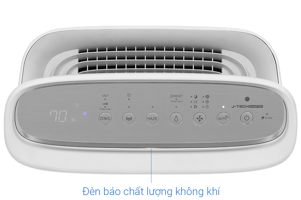 Máy lọc không khí Sharp KI-N40V-W 29W - Đèn báo chất lượng không khí Máy lọc không khí Sharp KI-N40V-W 29W - Đèn báo chất lượng không khí