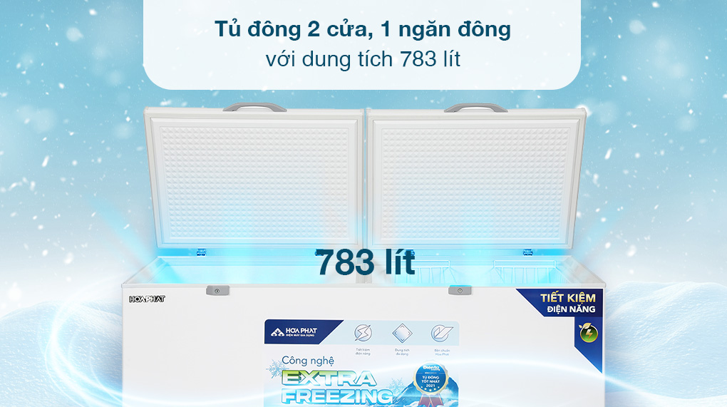 Tủ đông Hòa Phát 783 lít HPF AD6783 - Thiết kế Tủ đông Hòa Phát 783 lít HPF AD6783 - Thiết kế