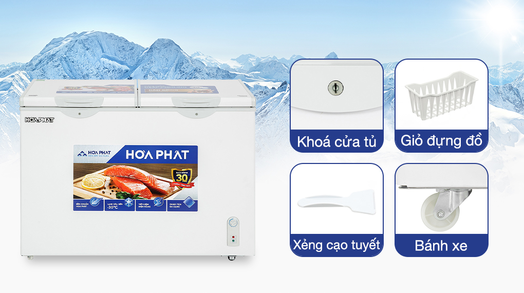 Tủ đông Hòa Phát 245 Lít HPF BD6245 - Tiện ích Tủ đông Hòa Phát 245 Lít HPF BD6245 - Tiện ích