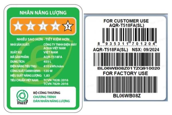 Tủ lạnh Aqua Inverter 455 lít AQR-T518FA(SL) - Ảnh 5