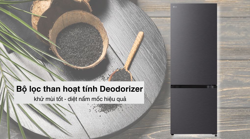 Tủ lạnh LG Inverter 335 lít LBB33BLM - Công nghệ khử mùi Tủ lạnh LG Inverter 335 lít LBB33BLM - Công nghệ khử mùi