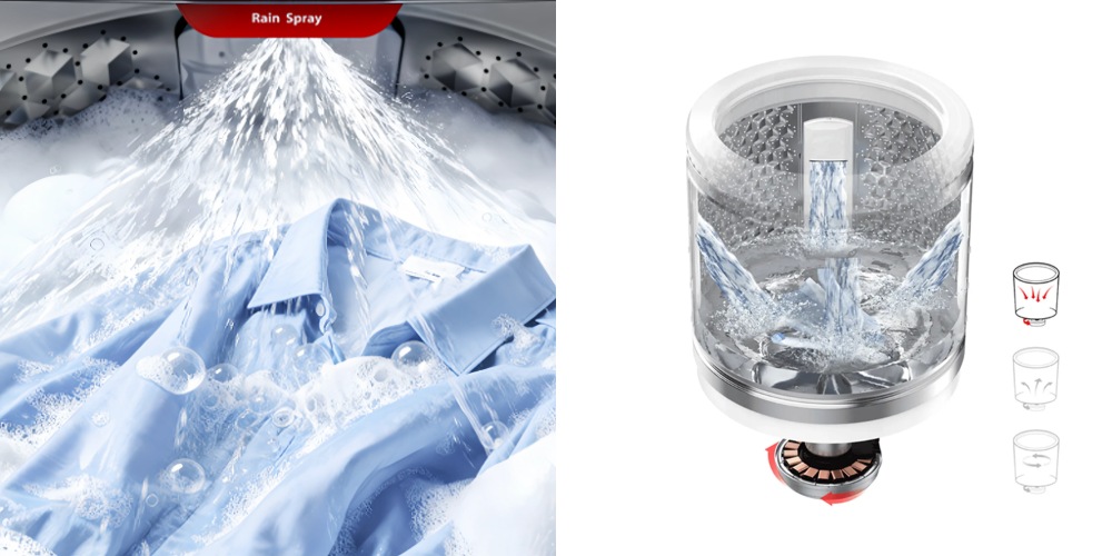 Máy Giặt Inverter 13 Kg AW-T26D1400TV(MG) giúp đánh bật vết bẩn cứng đầu