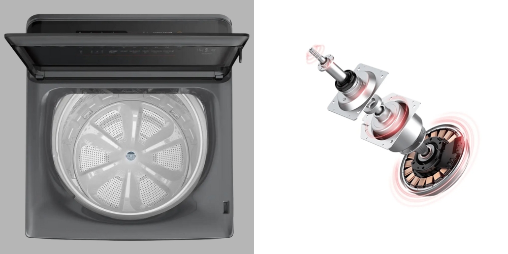 Máy Giặt Toshiba Inverter AW-T26D1400TV(MG) vận hành êm ái, giảm tiêu thụ điện năng