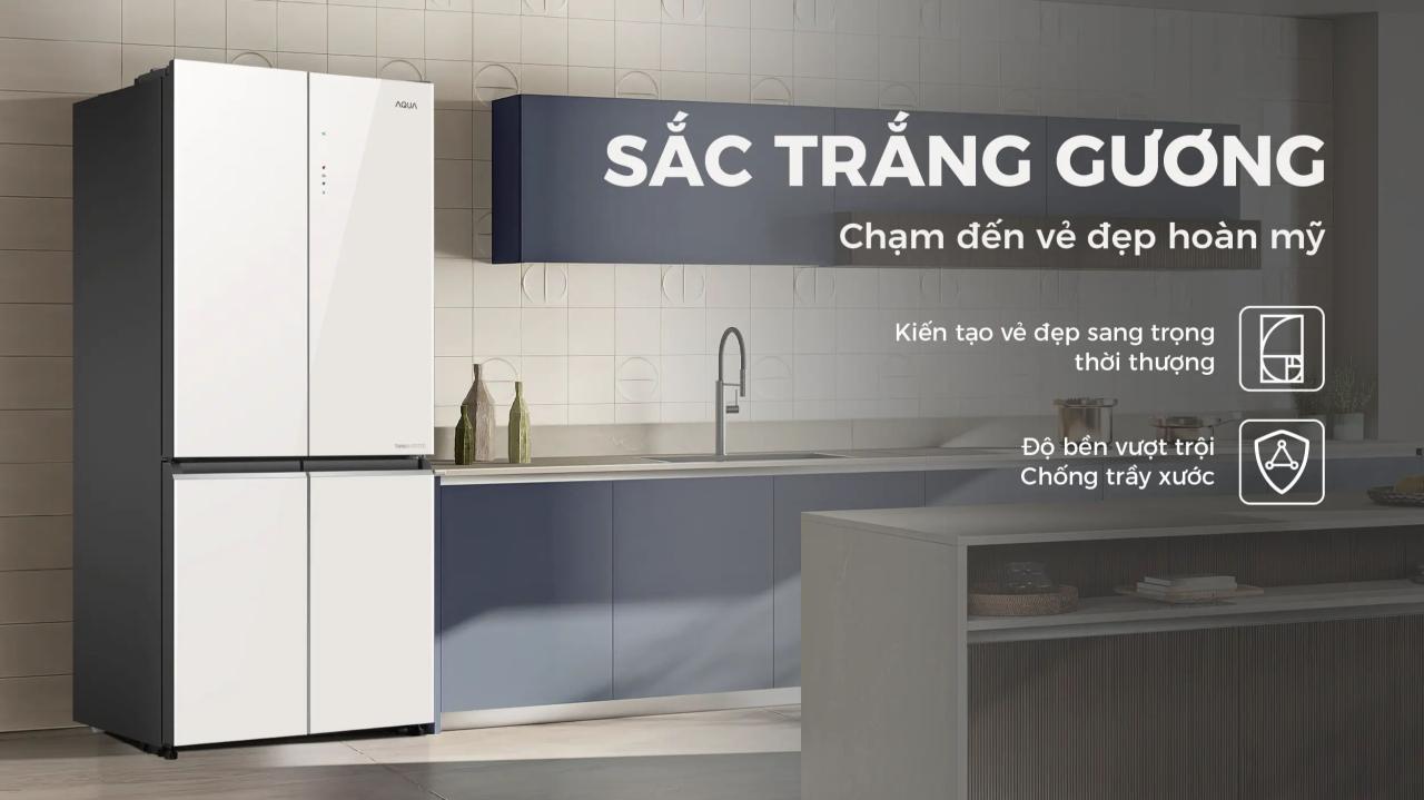 Tủ lạnh Aqua Inverter 522 lít Multi Door AQR-MA600XA(KGC)U1
