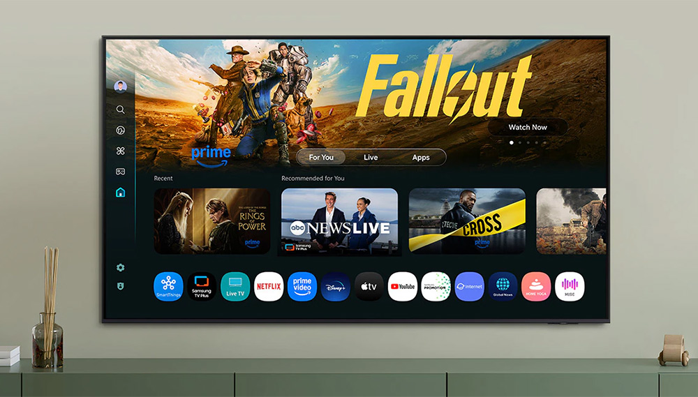 Hệ điều hành One UI Tizen Tivi Samsung 4K 55 Inch UA55U8000F
